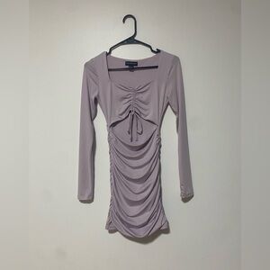 Women’s light purple street wear society long sleeve maxi dress small